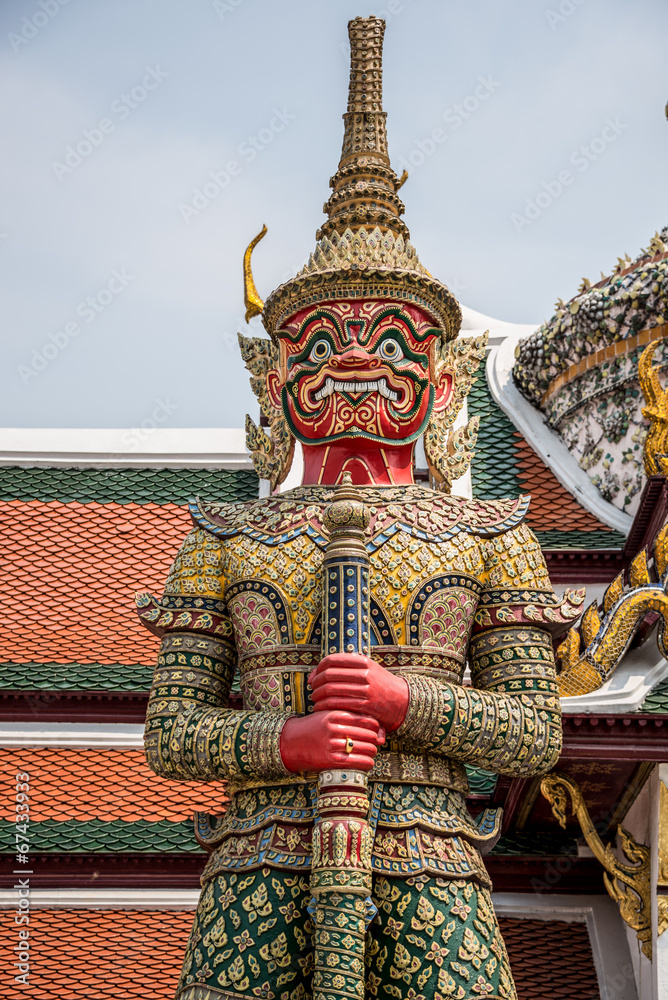 Sculpture at Royal Palce, Bangkok City, Religion, Culture and Tr