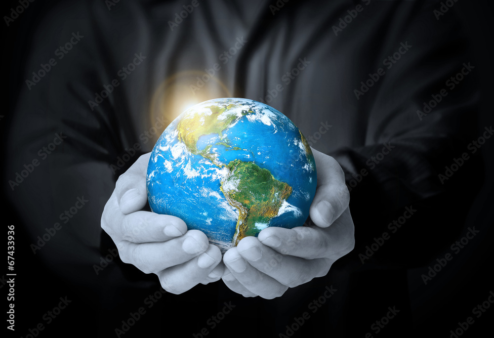 Earth in human the hand Earth in human the hand