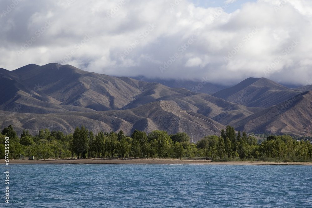 Issyk-Kul lake in Kyrgyzstan
