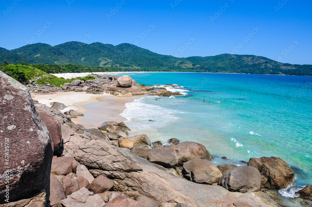 Swimming and enjoying the beach and nature of Lopes Mendes in Il