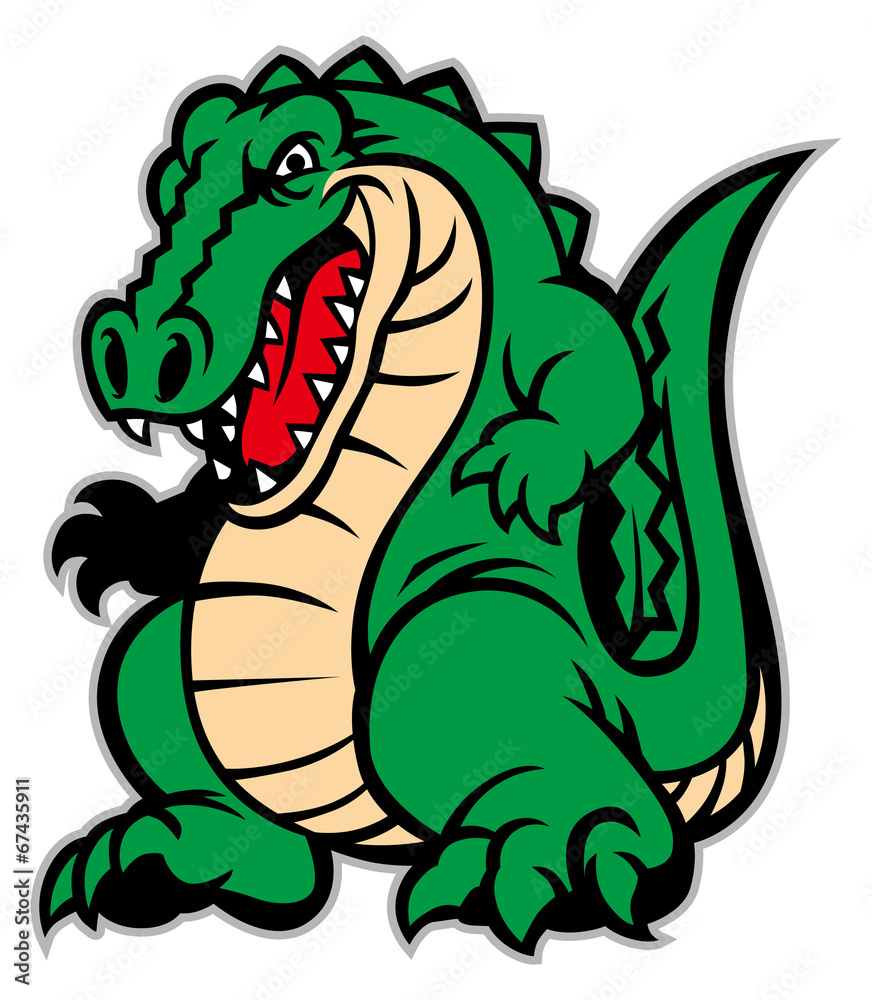 Fototapeta premium crocodile mascot