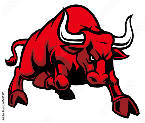 charging bull photo