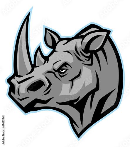 rhino head mascot