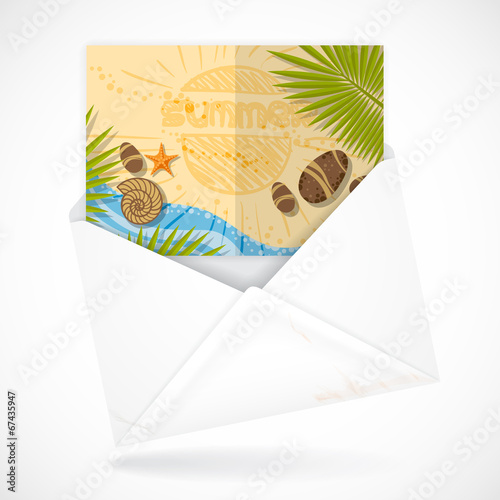 Postal Envelopes With Greeting Card