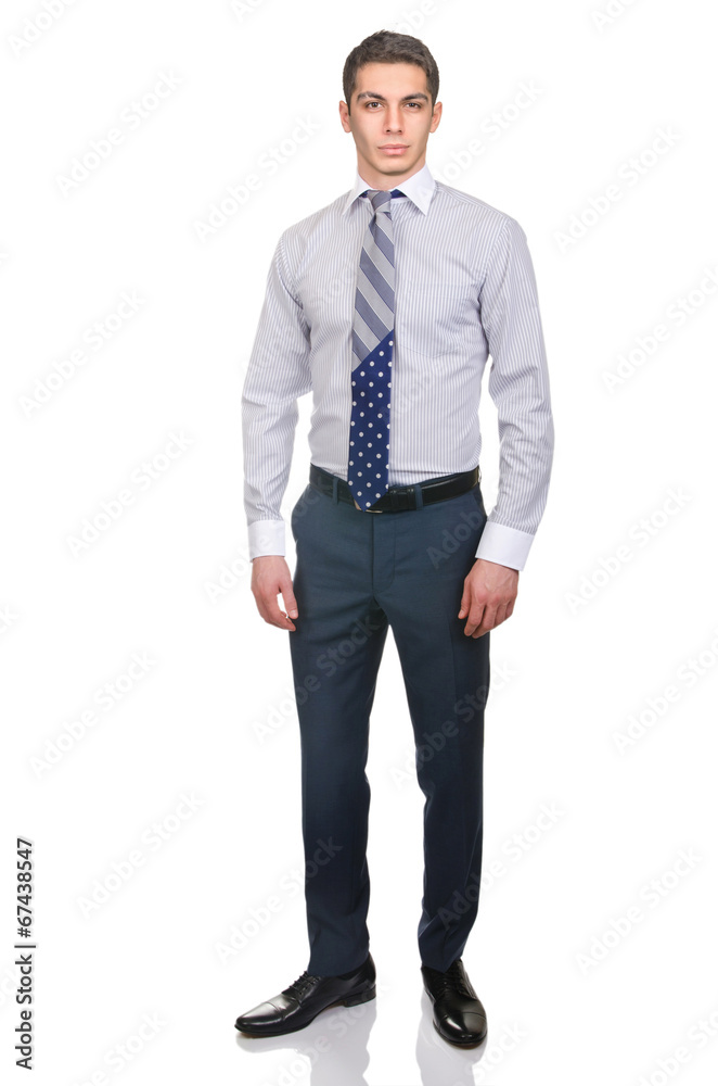 Man in fashion look isolated on white Man in fashion look isolated on white