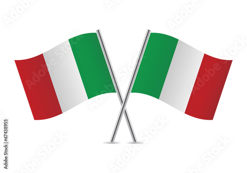 Free Download Italian flags. Vector illustration. - GFXLoad