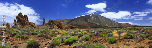 Panoramic image of the volcano Teide on the island of Tenerife