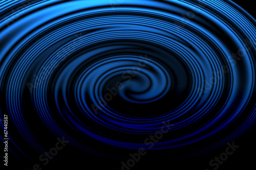 Circles on the water, blue background