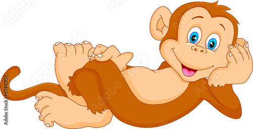 cute monkey cartoon