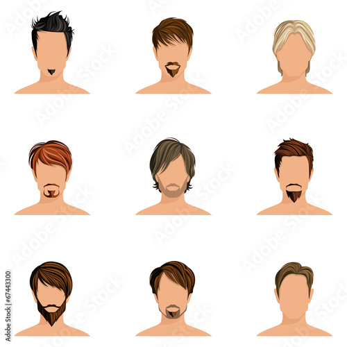 Man hair style set