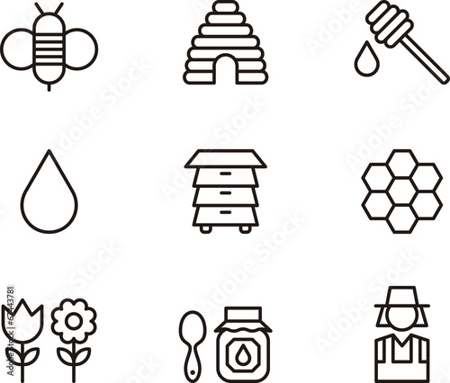 Bees & Honey icons