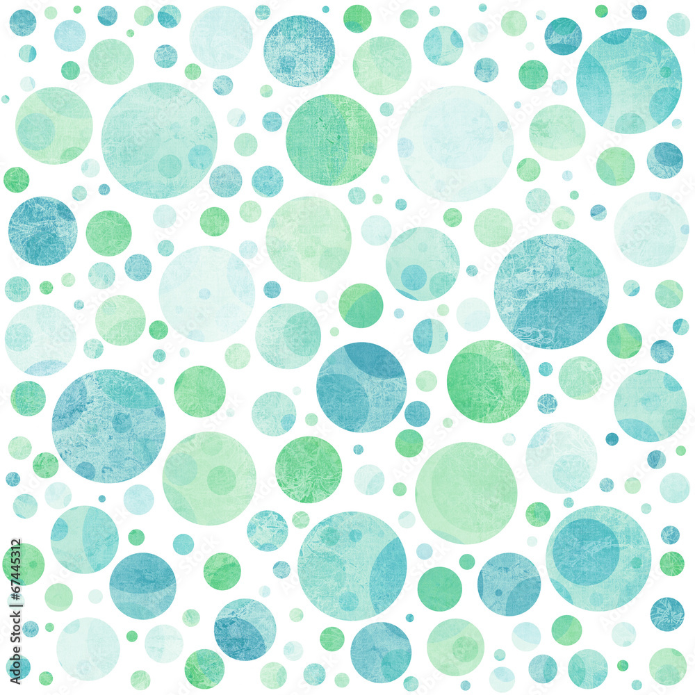 Seamless abstract  pattern with color bubbles