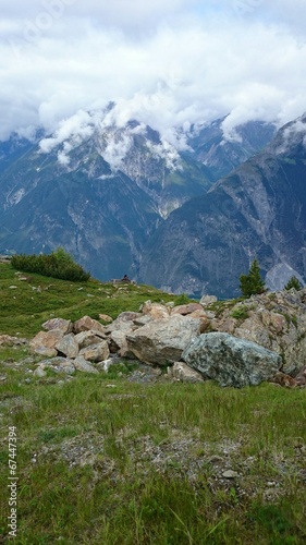 Panoramablick berge