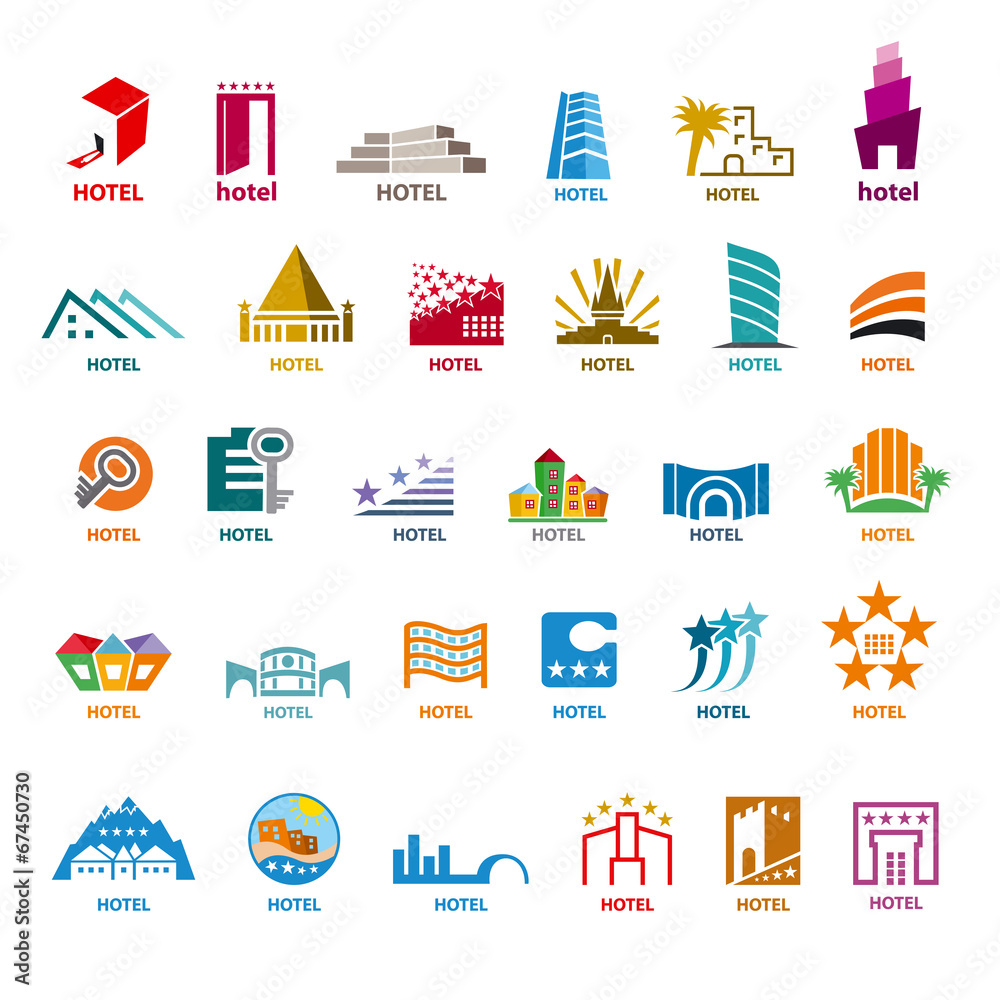 biggest collection of vector logos buildings for leisure tourism