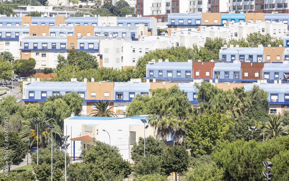 the neighborhood of the blue roofs