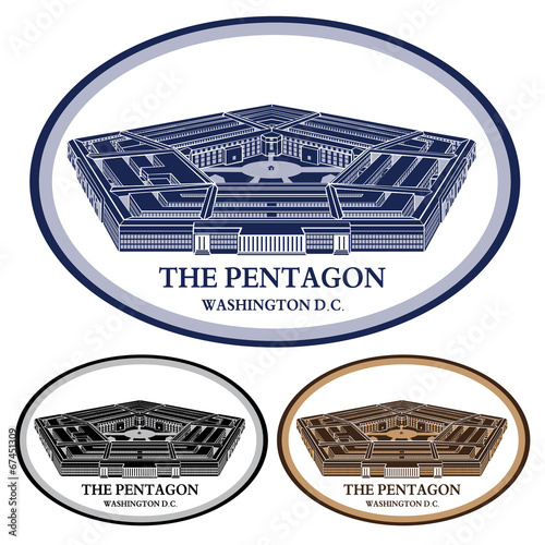 pentagon. detailed illustration vector