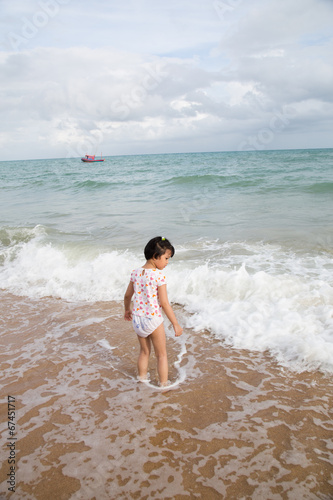 Children on the beach