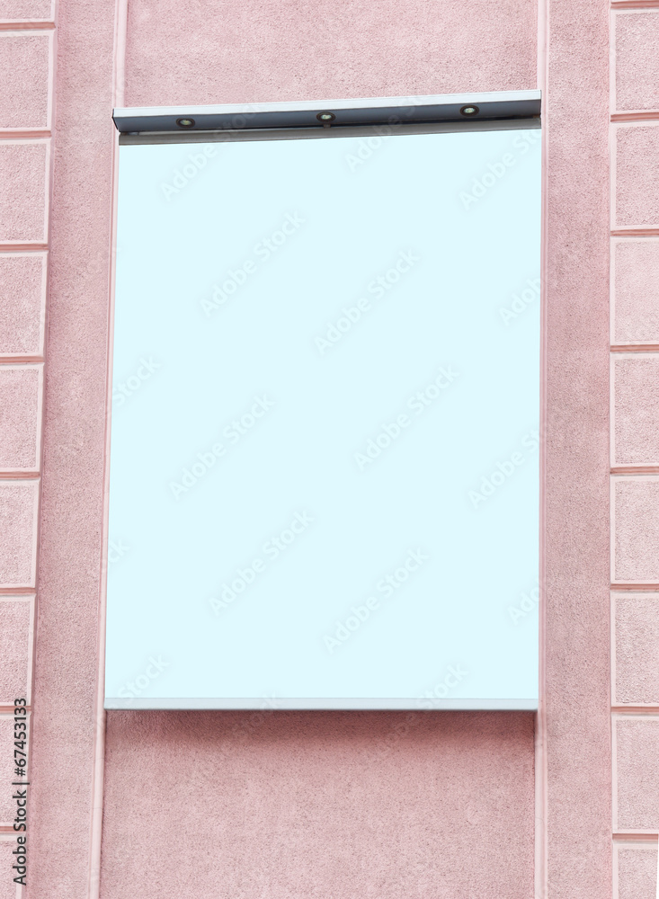 Fototapeta premium Advertise billboard on street