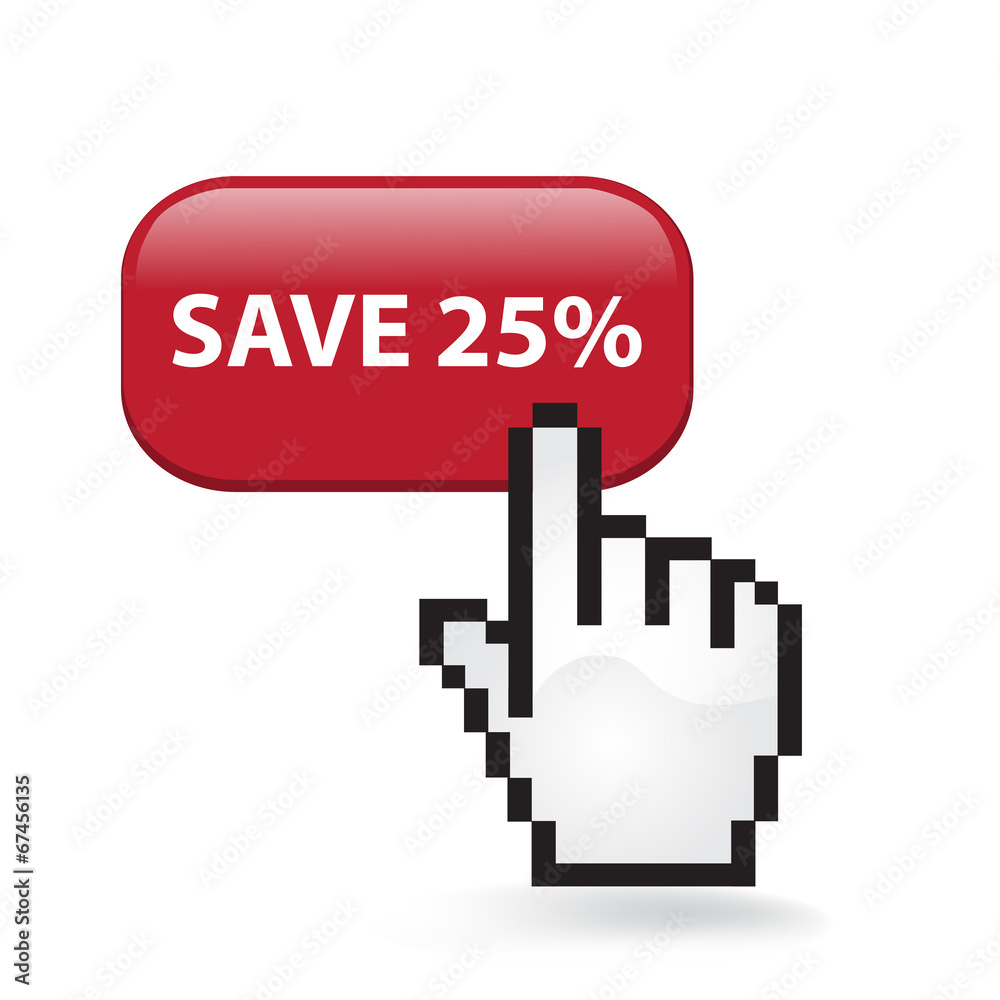 Save Twenty Five Percent Button