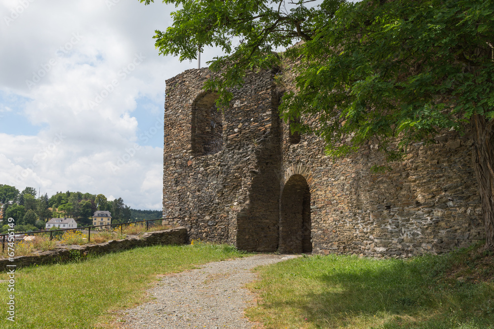 Castle tower, Wehrturm Elsterberg, Burg Ruine Castle tower, Wehrturm Elsterberg, Burg Ruine