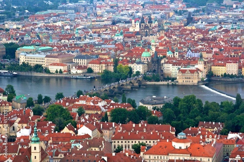 Prague Charles Bridge Cityscape