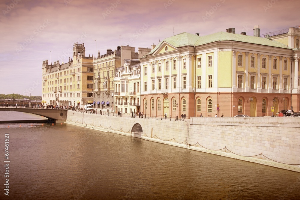 Stockholm. Cross processed color tone.