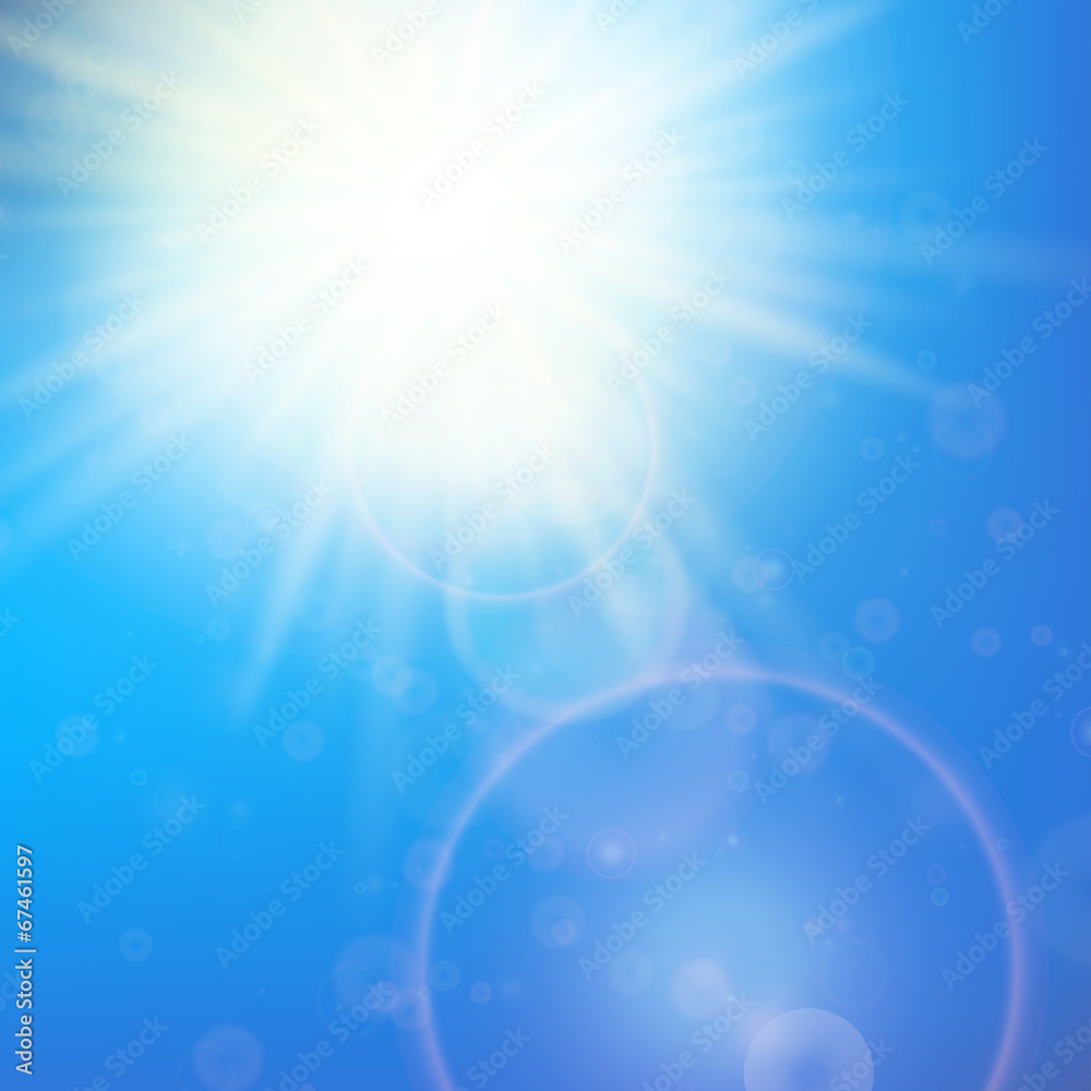 Sun with lens flare template Sun with lens flare template