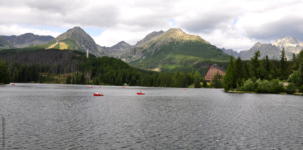 Strbske lake, mountains High Tatras, Slovakia, Europe