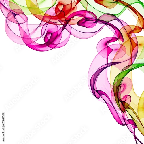 Background with Colorful Rainbow Smoke