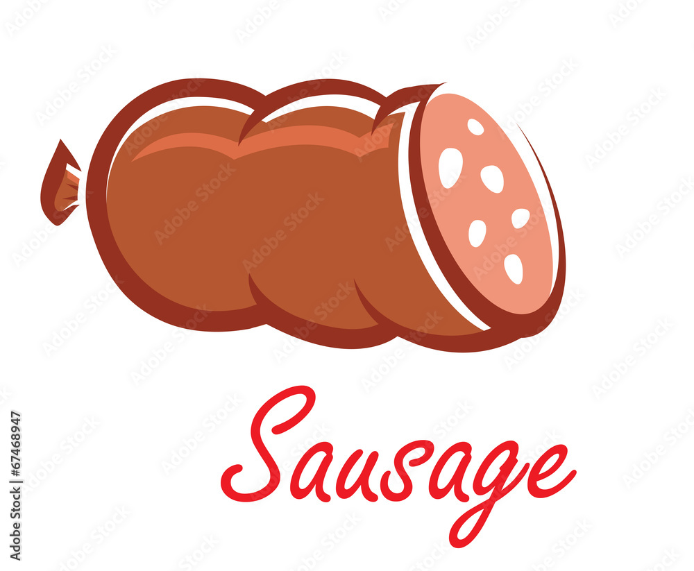 Cartoon wurst or sausage Cartoon wurst or sausage