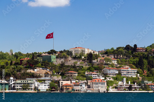 apartment in Istanbul Bosporus seafront, Turkey.