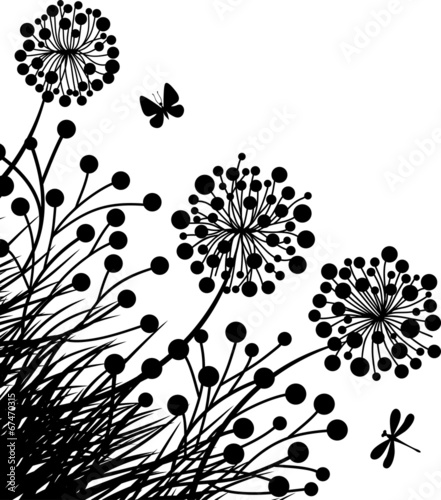 Corner flower bed