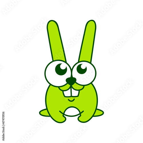 Green rabbit sign