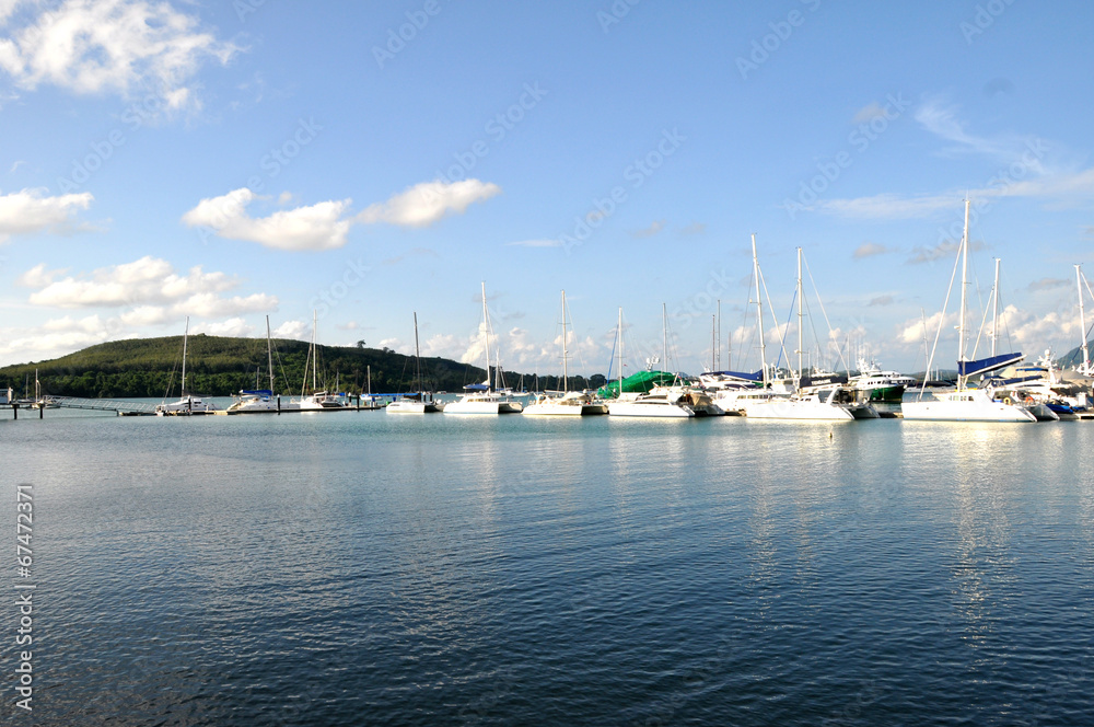 The yacht port, Phuket, Thailand