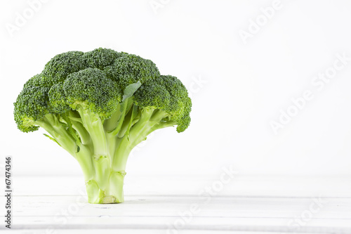 Broccoli with white background