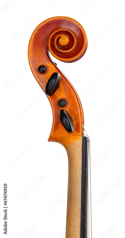 Fototapeta premium Classical violin isolated on white