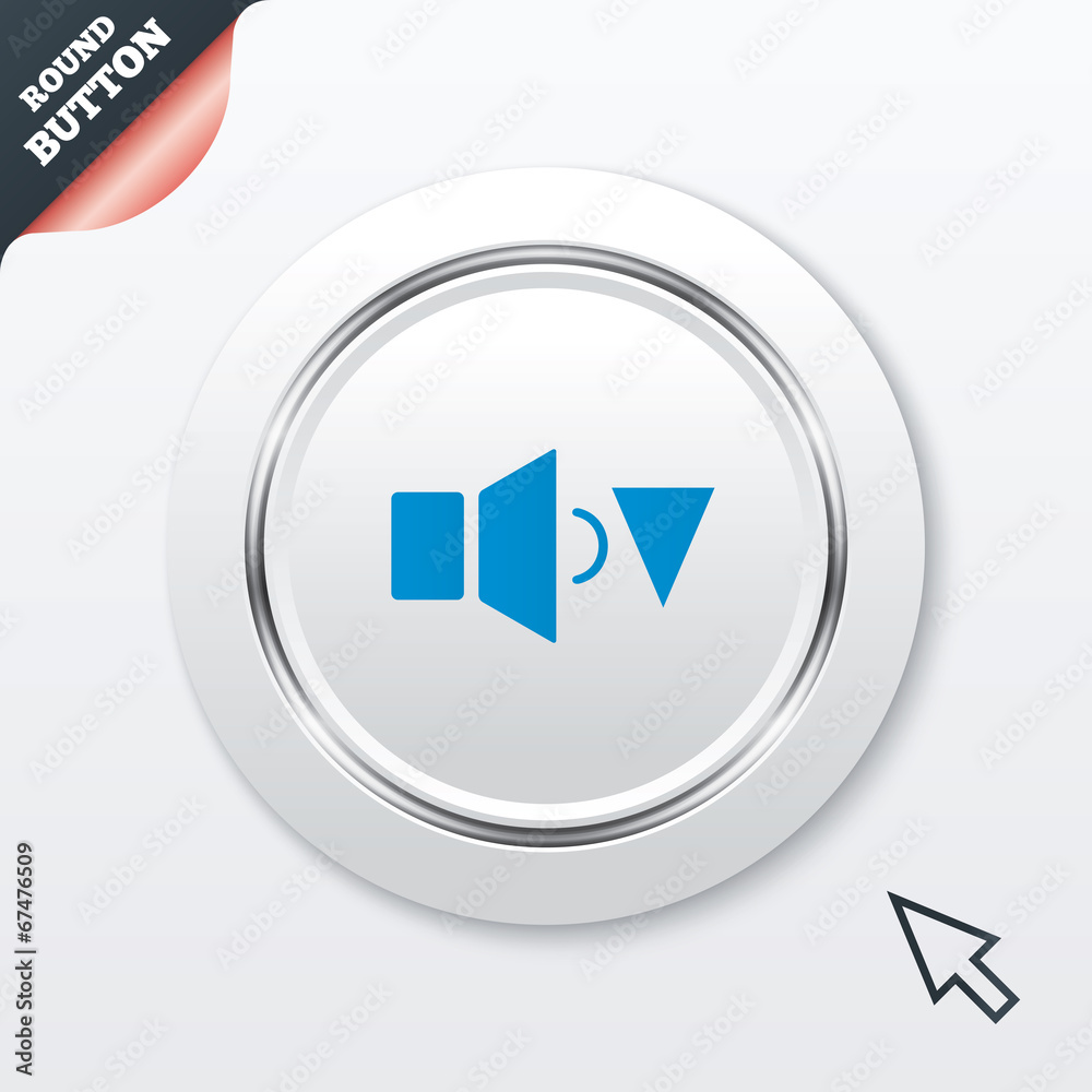 Speaker low volume sign icon. Sound symbol. Speaker low volume sign icon. Sound symbol.
