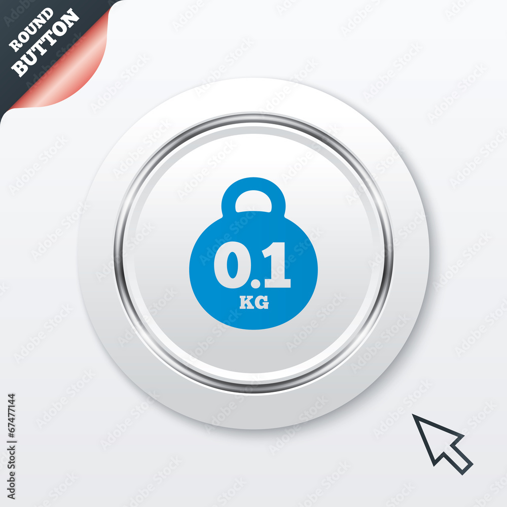 Weight sign icon. 0.1 kilogram (kg). Mail weight Weight sign icon. 0.1 kilogram (kg). Mail weight