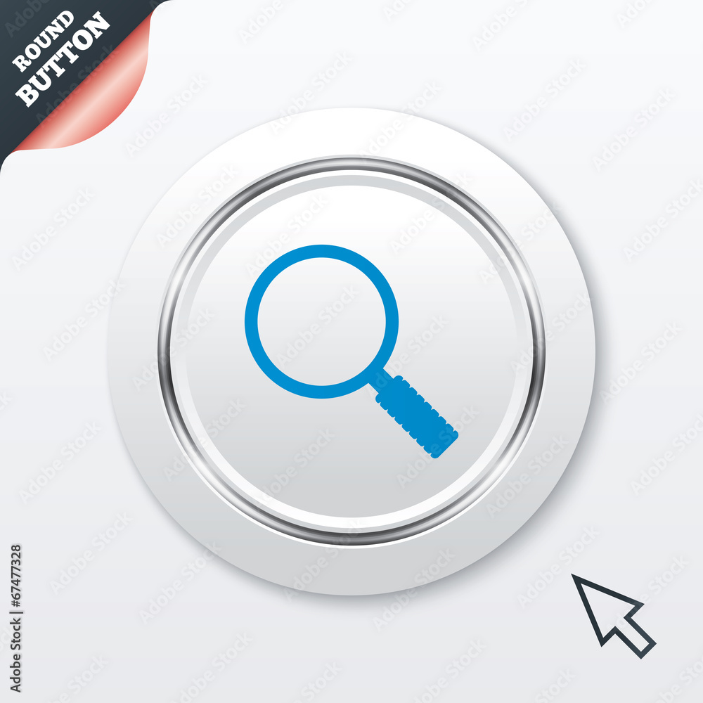 Magnifier glass sign icon. Zoom tool. Navigation Magnifier glass sign icon. Zoom tool. Navigation