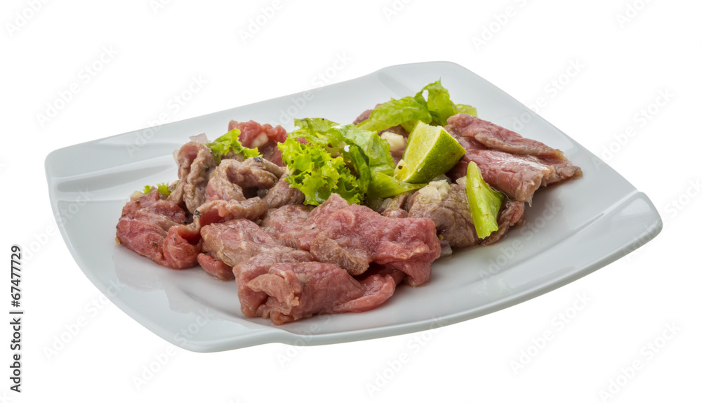 Beef carpaccio Beef carpaccio