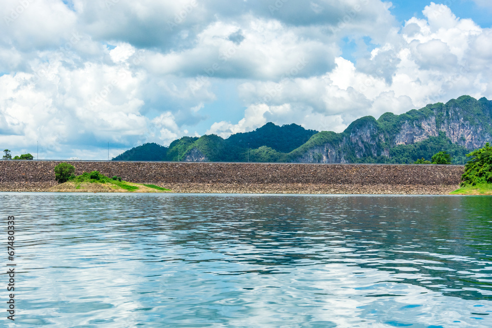 Barrage in the mountain StockFoto Adobe Stock