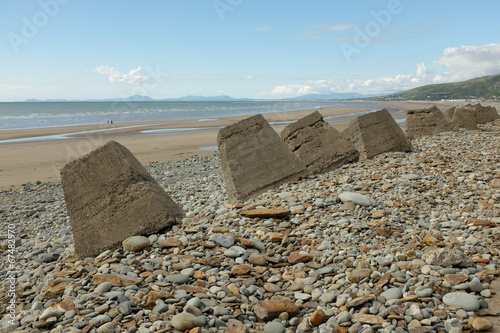 Fairbourne sea defences. photo