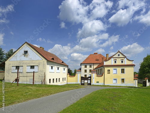 Baroque chateau Ruzkovy Lhotice, now a museum of music, Czech photo