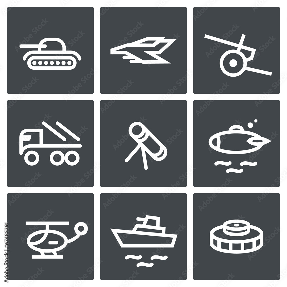Military icon collection Military icon collection