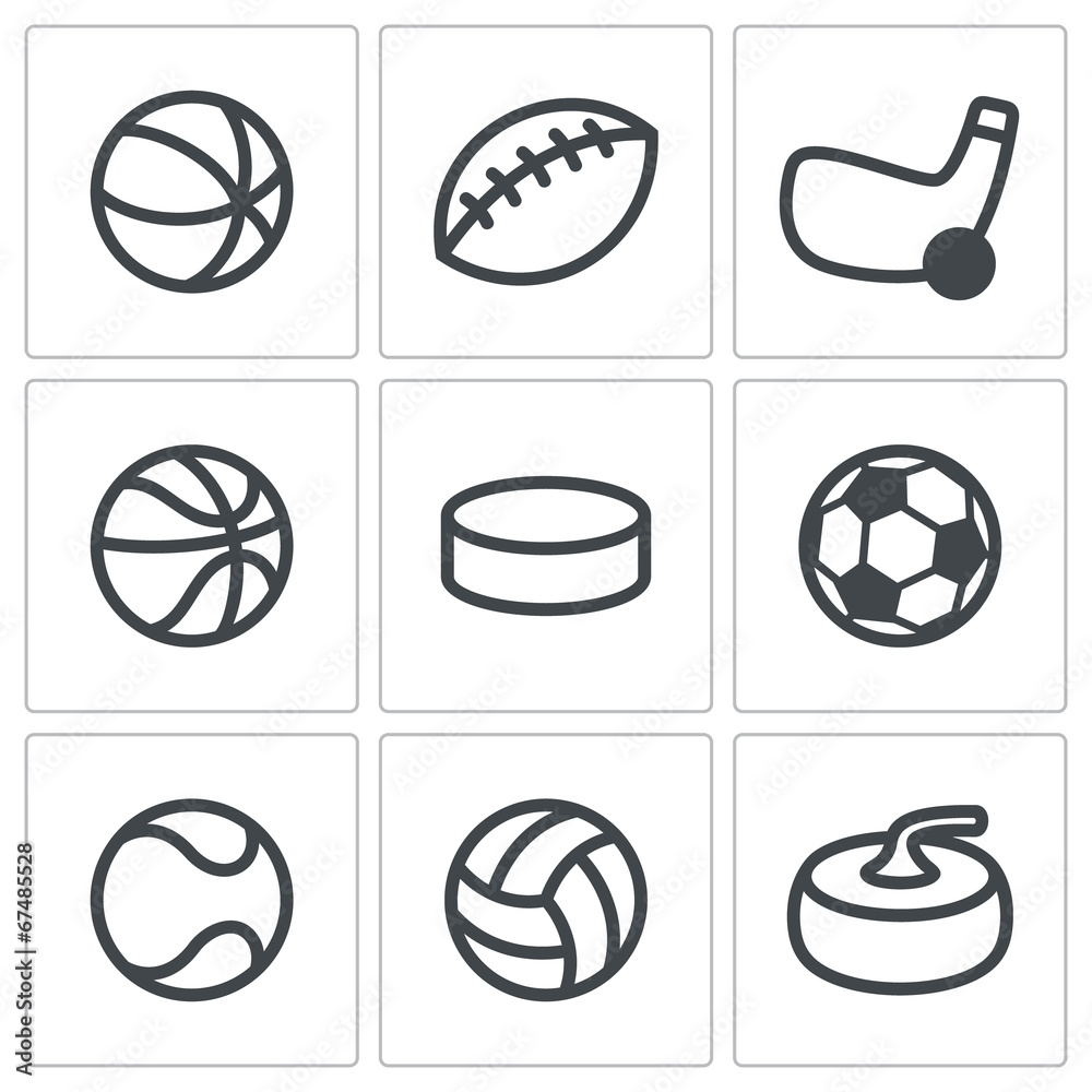 Fototapeta premium Sports Icons set
