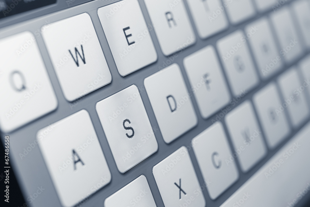 Close up of keys of laptop keyboard. Concept of technology Close up of keys of laptop keyboard. Concept of technology