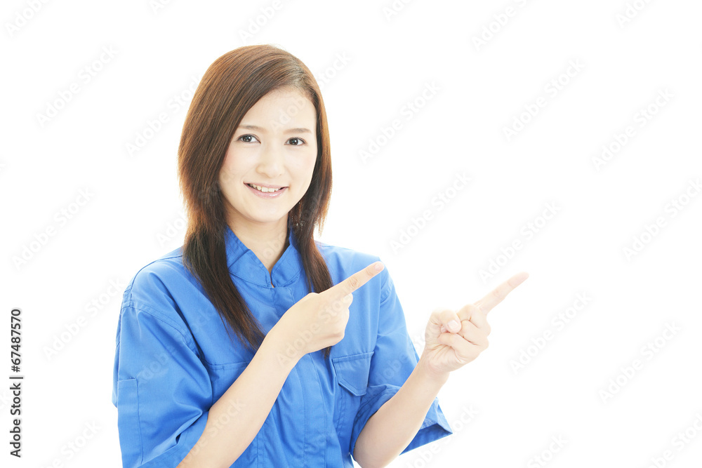 笑顔の労働者 笑顔の労働者