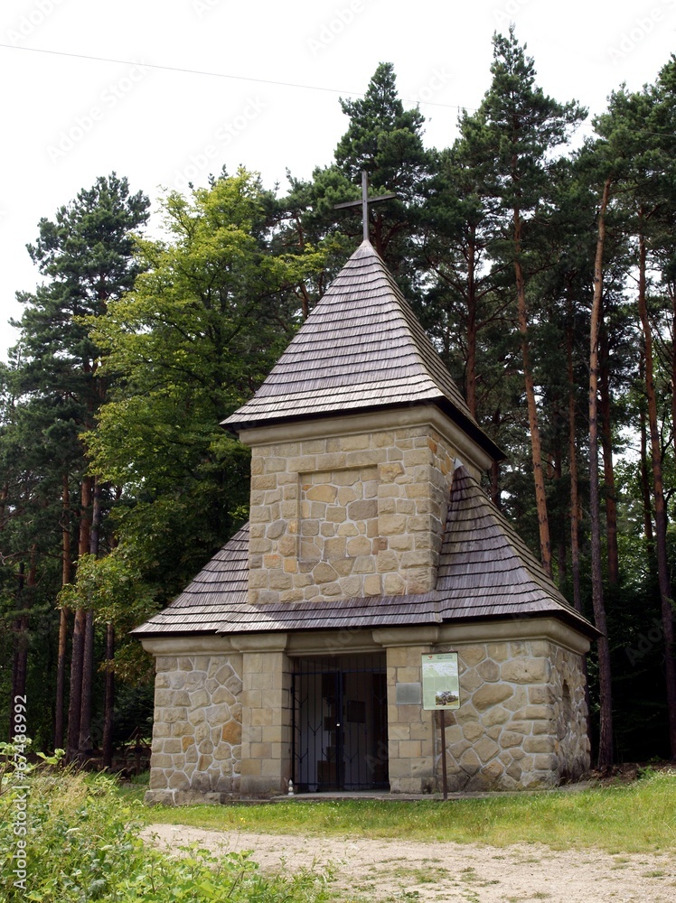 chapel of military cemetery in Cieklin near Jaslo