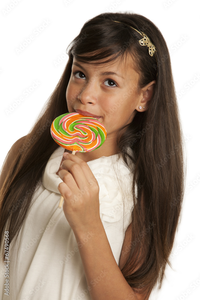 Girl with candy