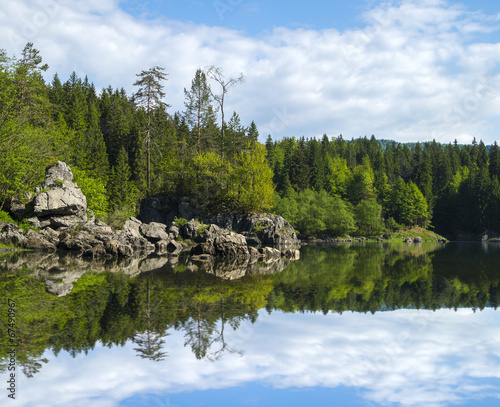 Laghi di fusine-górskie jezioro,Alpy włoskie